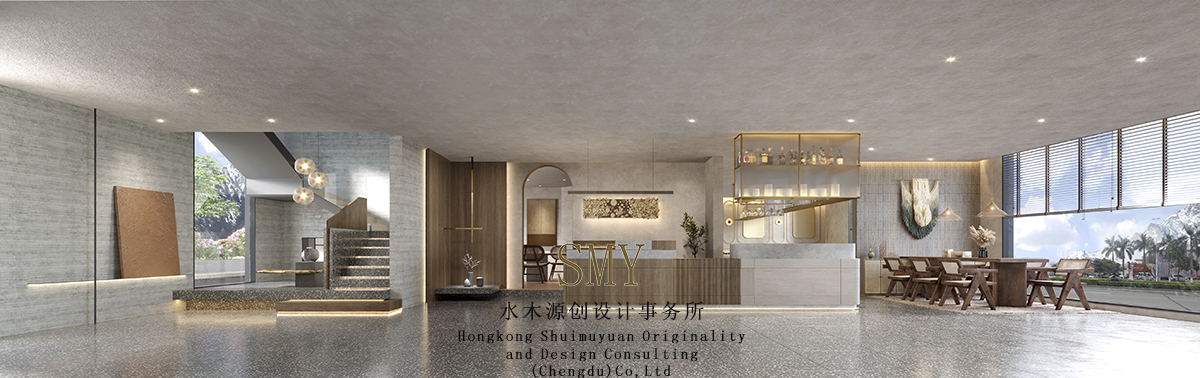 民宿大堂裝修設(shè)計，民宿設(shè)計詫寂風(fēng)格