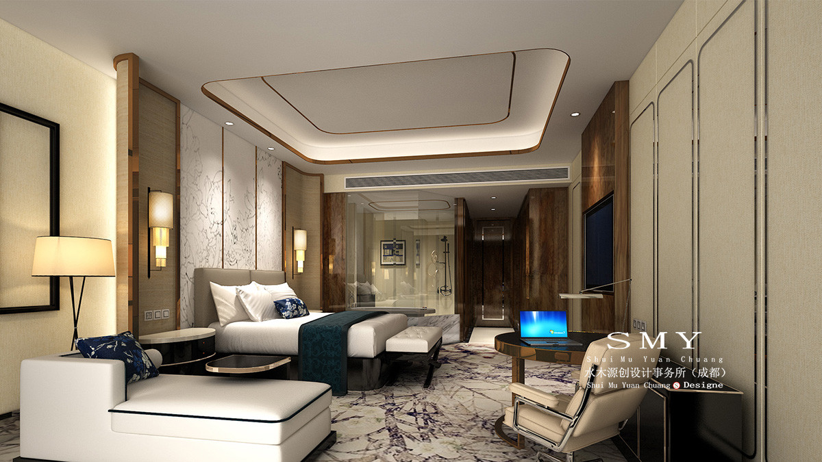 精品酒店豪華單人間設(shè)計(jì)，酒店客房案例圖