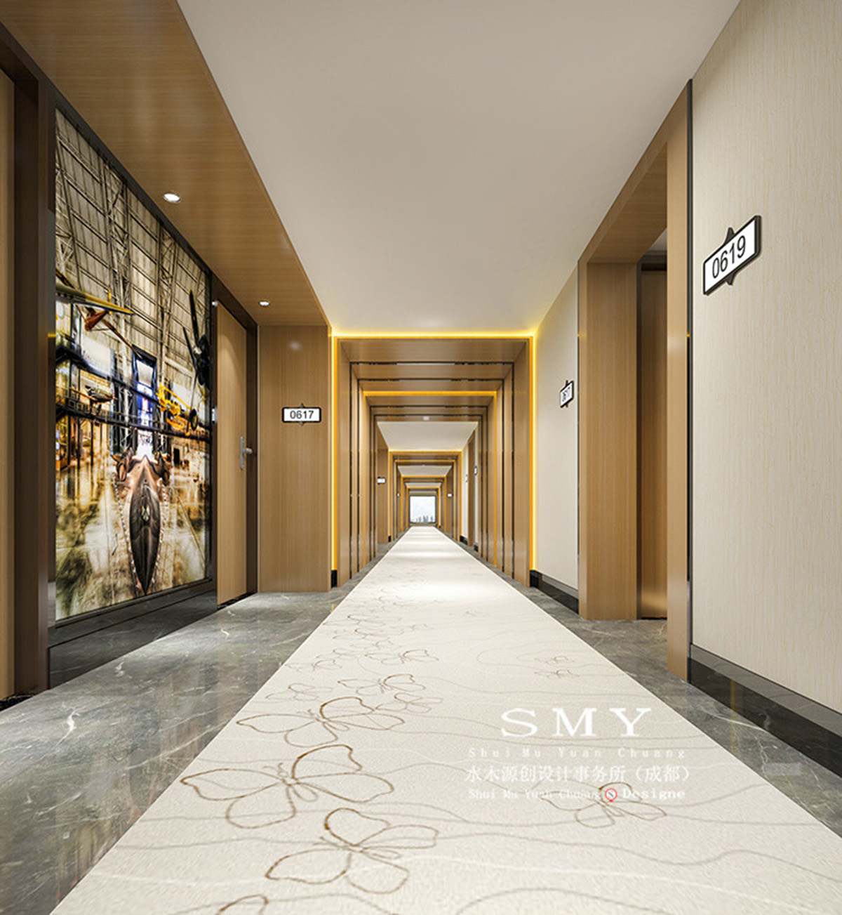 走廊通道設(shè)計(jì)，室內(nèi)燈光設(shè)計(jì)效果