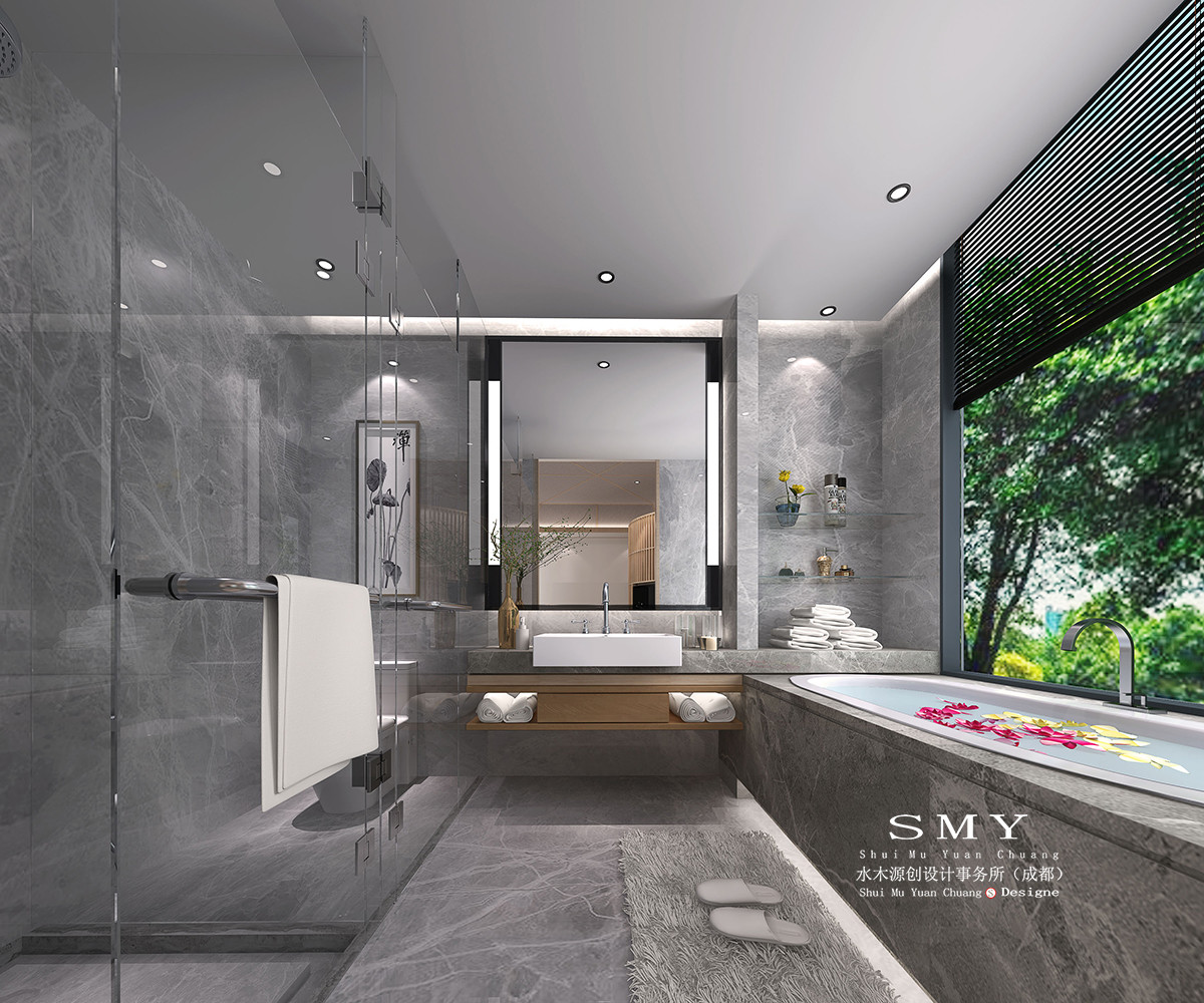 帳篷酒店衛(wèi)生間裝修設(shè)計，浴缸設(shè)計概念