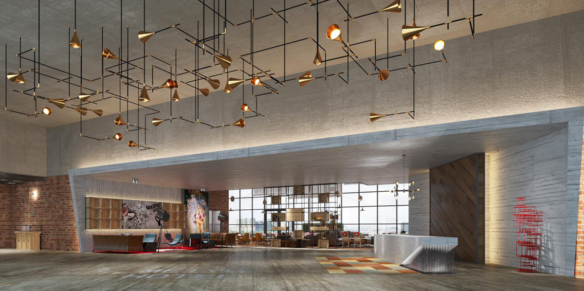 酒店大堂設(shè)計(jì)，前廳接待空間布局設(shè)計(jì)裝飾案例圖