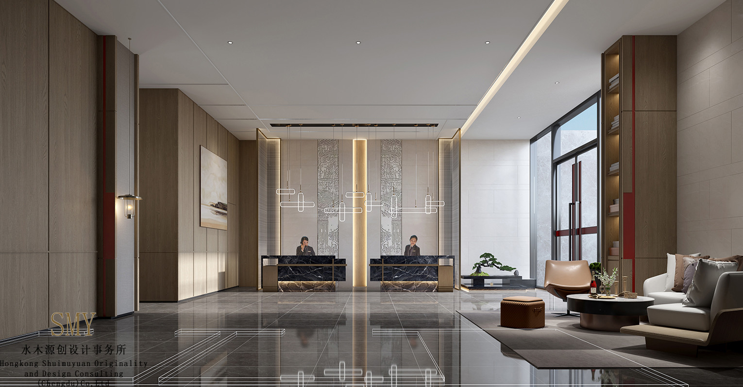 快捷酒店、酒店大廳設計